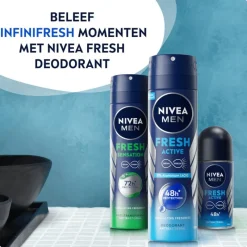Discount NIVEA MEN Fresh Active Deodorant Roller 50 ML