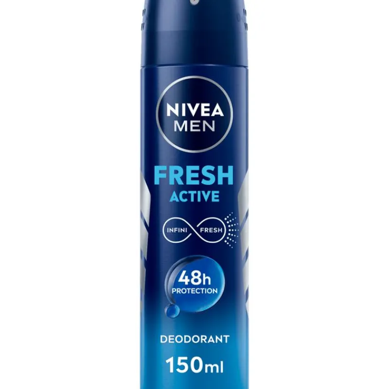 Discount NIVEA MEN Fresh Active Deodorant Spray 150 ML