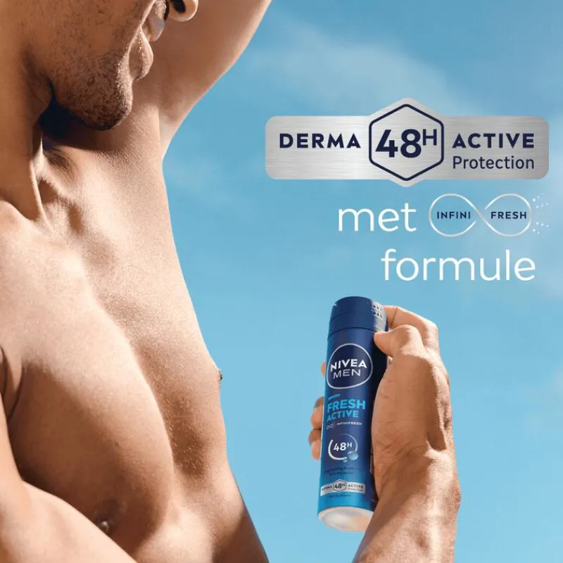Discount NIVEA MEN Fresh Active Deodorant Spray 150 ML
