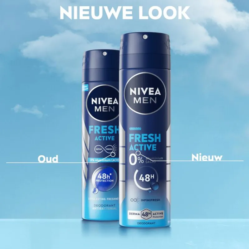 Discount NIVEA MEN Fresh Active Deodorant Spray 150 ML