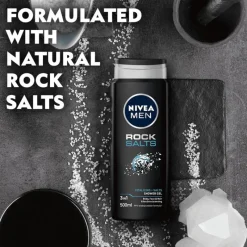 Clearance NIVEA MEN Rock Salts 3-in-1 Douchegel 500 ML