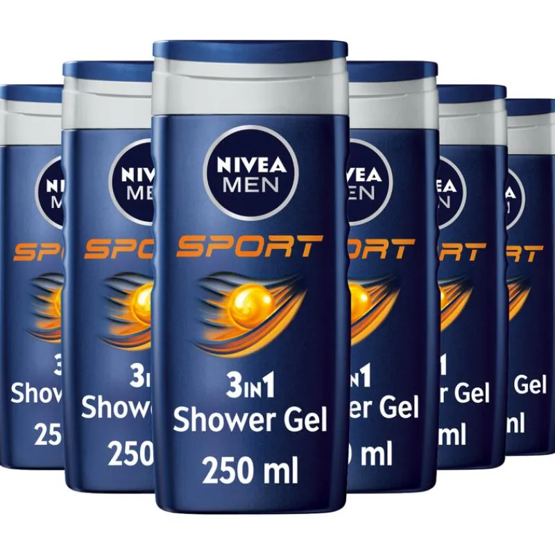 Outlet NIVEA MEN Sport Douchegel 250 ML Multipack 6 stuks