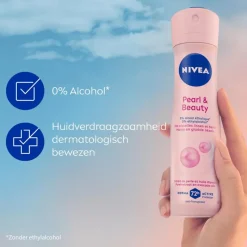 Clearance NIVEA Pearl & Beauty Deodorant Spray 150 ML