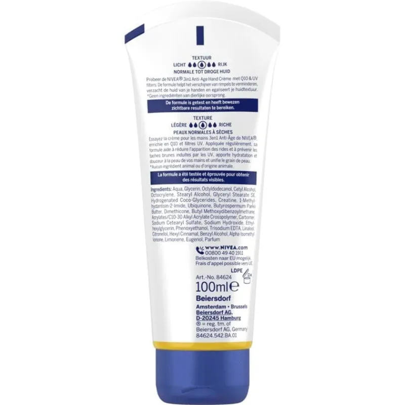 New NIVEA Q10 3-in-1 Anti-Age Handcrème 100 ML
