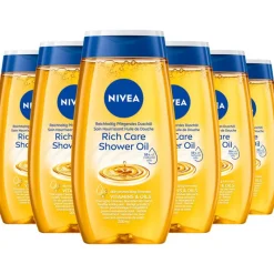 Hot NIVEA Rich Care Shower Oil 200 ML Multipack 6 stuks