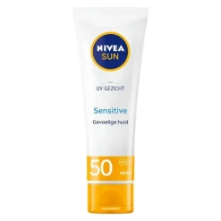 Hot NIVEA SUN Gezichtszonnecrème Sensitive SPF50 50 ML
