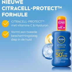 Clearance NIVEA SUN Zonnebrand Protect & Hydrate Zonnespray SPF50+ 200 ML