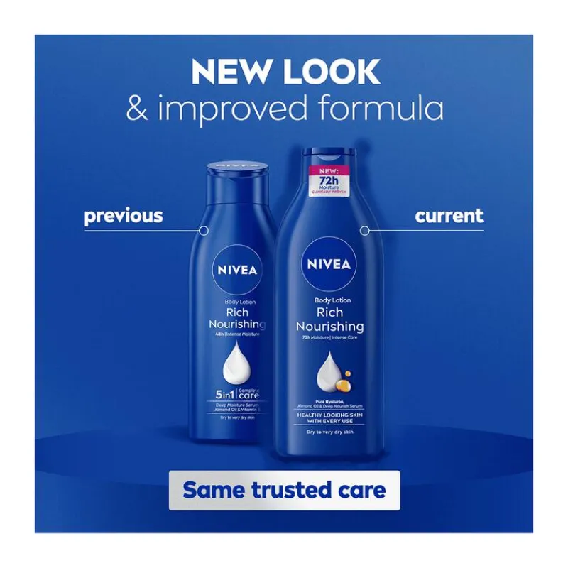 Hot NIVEA Verzorgende Bodymilk 72u Hydratatie 400 ML