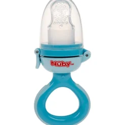 Hot Nuby Siliconen Nibbler - 6m+ - Blauw