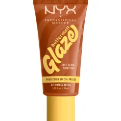 Hot NYX Professional Makeup Buttermelt Glaze Skin Tint SPF 30 7 Toffee Butta