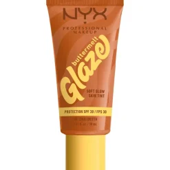 New NYX Professional Makeup Buttermelt Glaze Skin Tint SPF 30 5 Chai Butta