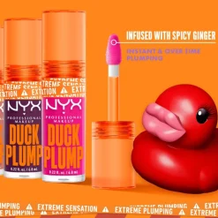 New NYX Professional Makeup Duck Plump Lip Plumping Laquer Lipgloss 14 Hall Of Flame