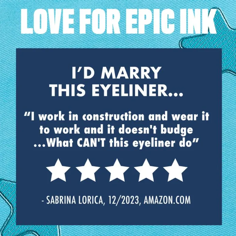 Clearance NYX Professional Makeup Epic Ink Linker Glitz 0 1 Tapered Twinkle