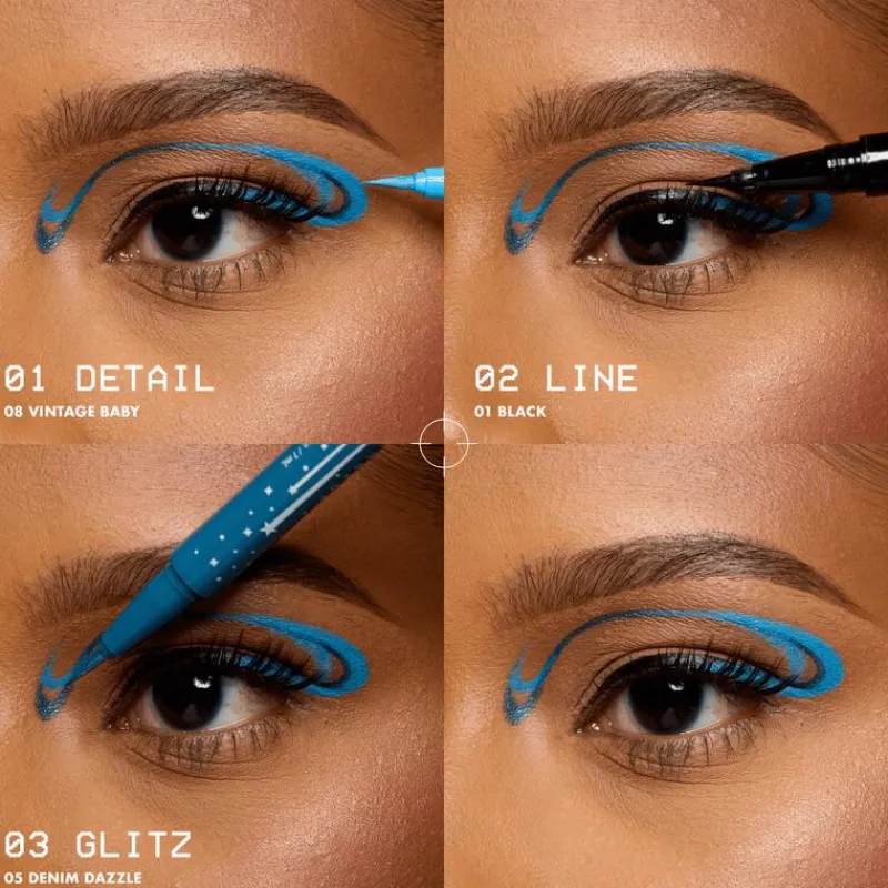 Clearance NYX Professional Makeup Epic Ink Linker Glitz 0 1 Tapered Twinkle