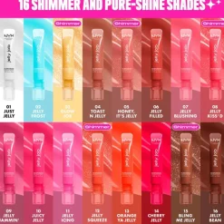 New NYX Professional Makeup Jelly Job Lipgloss 07 Jelly Blushin Roze