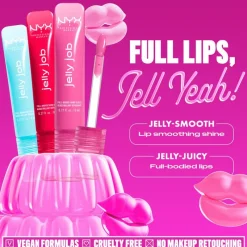 Clearance NYX Professional Makeup Jelly Job Lipgloss 01 Just Jelly Transparant