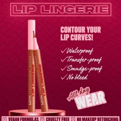 New NYX Professional Makeup Lip Lingerie Liner Stain 02 Naughty Nude Bruin