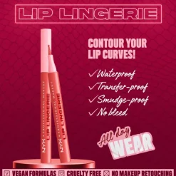 New NYX Professional Makeup Lip Lingerie Liner Stain 09 Send Nudes Rood