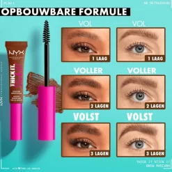 Best NYX Professional Makeup Thick It. Stick It! Wenkbrauwmascara 7 Espresso TISI07 Espresso