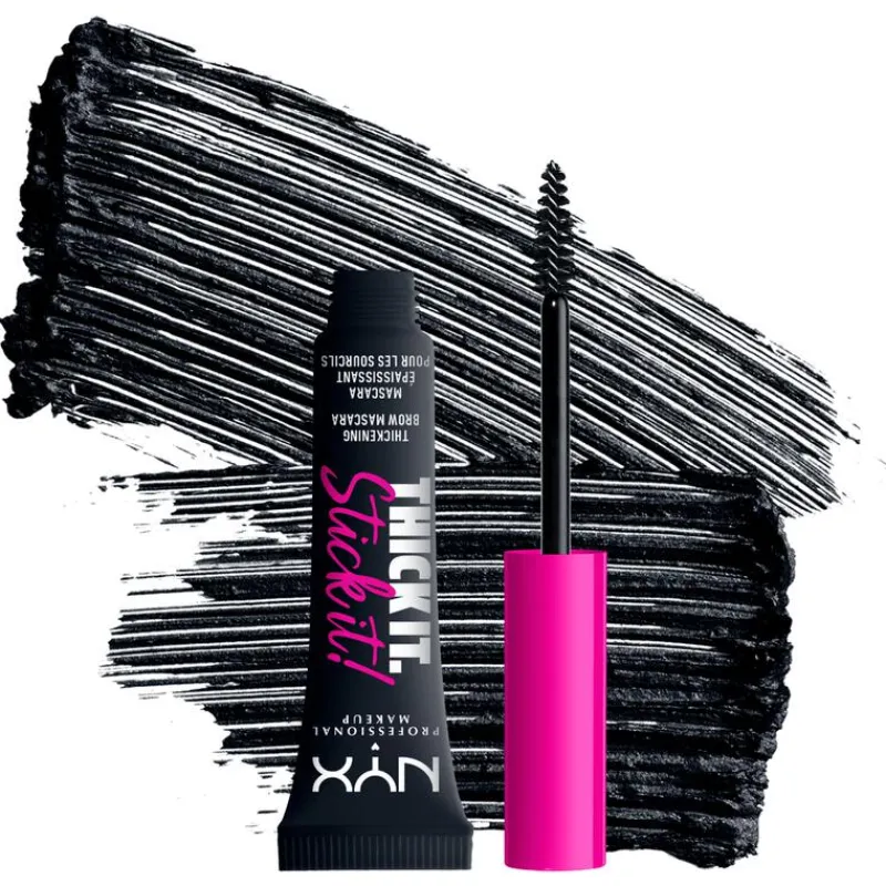 Discount NYX Professional Makeup Thick It. Stick It! Wenkbrauwmascara 8 Black TISI08 Black