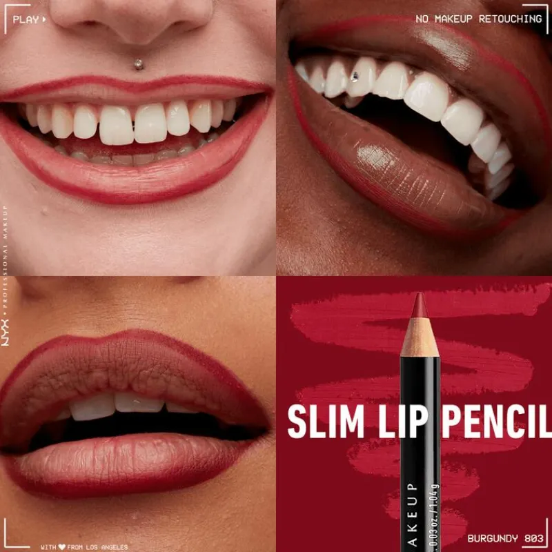 NYX Professional Makeup NYX Slim Lip Pencil - Burgundy