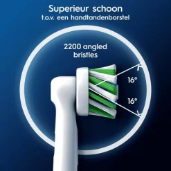 Oral-B Cross Action Opzetborstels Wit - 8 Stuks