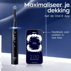Clearance Oral-B iO 6 Duo Zwart & Roze 2 Elektrische Tandenborstels