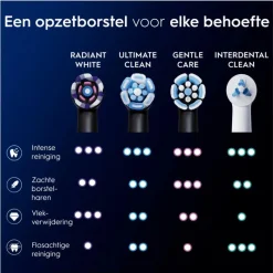 Online Oral-B iO Radiant White Opzetborstels Zwart 4 Stuks 26
