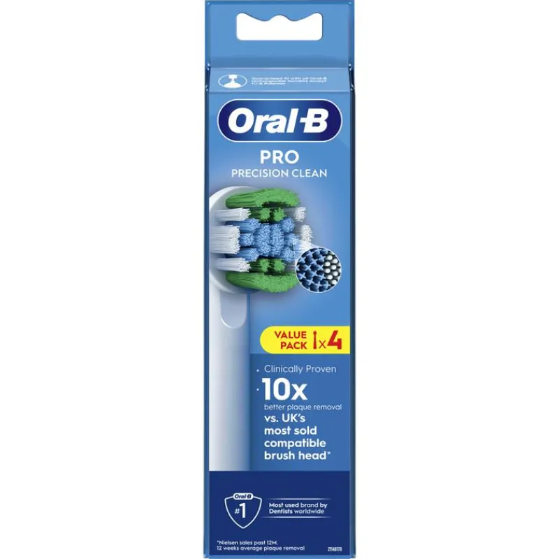 Outlet Oral-B Precision Clean Opzetborstels Wit - 4 Stuks