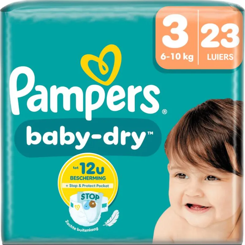 New Pampers Baby Dry Luiers Maat 3 6-10 KG 23 stuks