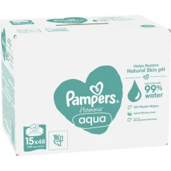 Best Pampers Harmonie Aqua Billendoekjes 15x48 Stuks