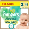 Best Pampers Harmonie XXL Pack Luiers Maat 2 4-8 KG 116 Stuks