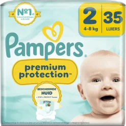 New Pampers Premium Protection Luiers Maat 2 4-8 KG 35 Stuks