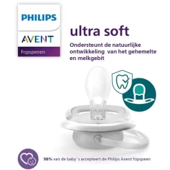 Discount Philips Avent Fopspeen Ultra Soft 18M+ Double Pack - SCF093/05