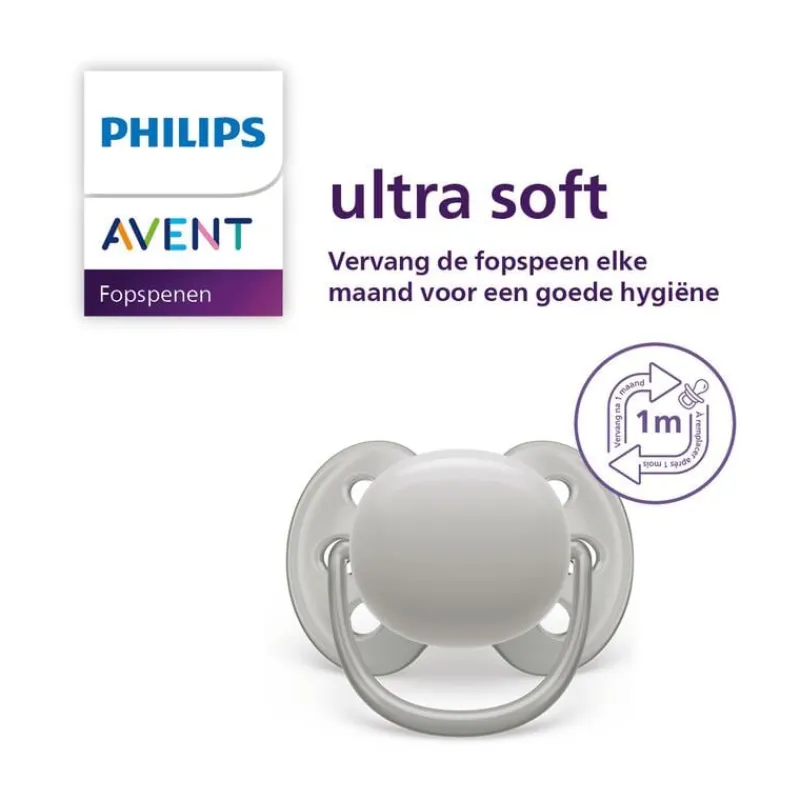 Discount Philips Avent Fopspeen Ultra Soft 18M+ Double Pack - SCF093/05