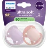 Sale Philips Avent Fopspeen Ultra Soft 6-18M Double Pack, mixed - SCF091/44