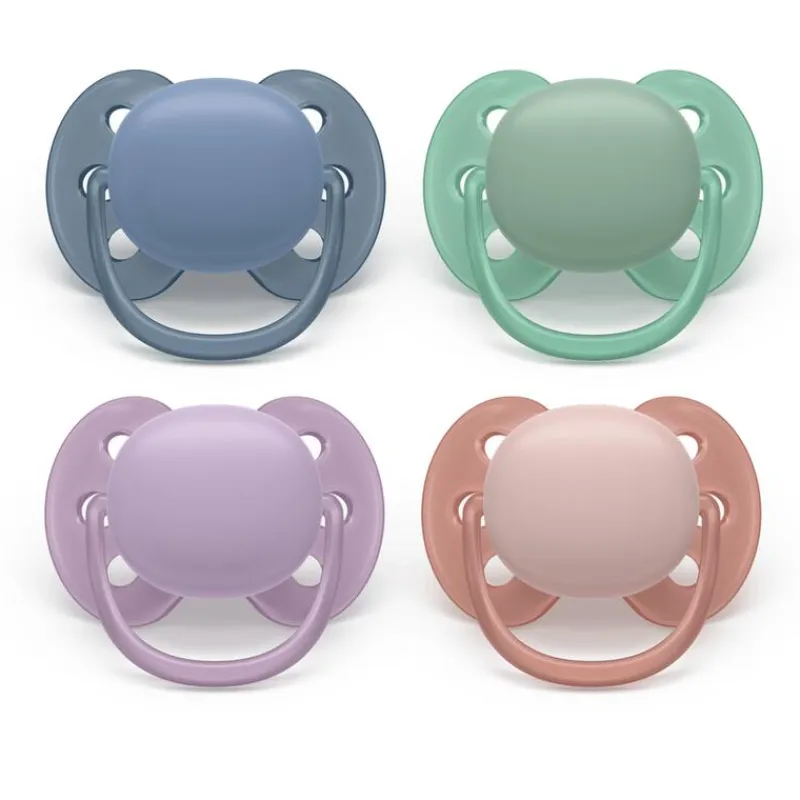 Sale Philips Avent Fopspeen Ultra Soft 6-18M Double Pack, mixed - SCF091/44