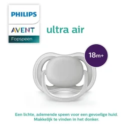 New Philips Avent Fopspeen Ultra Air Day 18M+ Double Pack - SCF349/50