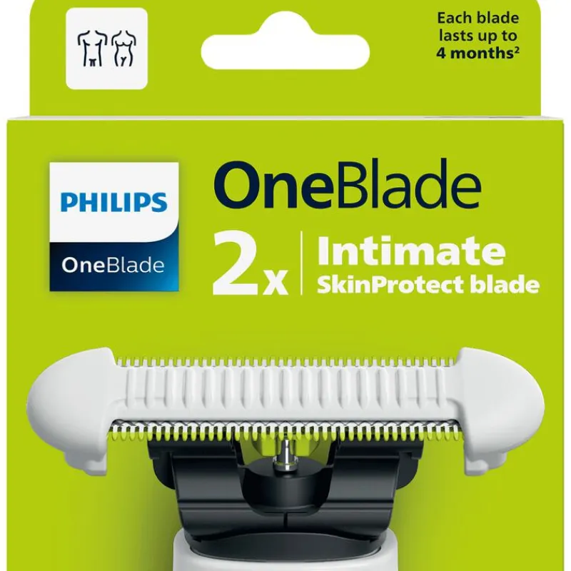 Outlet Philips OneBlade Intimate Female SkinProtect Vervangmesjes - QP229/52