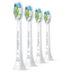 Sale Philips Sonicare Optimal White Opzetborstel Wit 4-Pack - HX6064/87