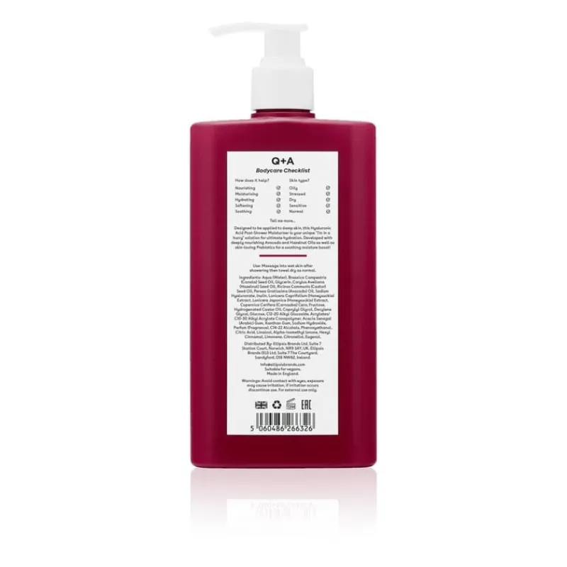 Q+A Hyaluronic Acid Post-Shower Moisturiser 250 ML