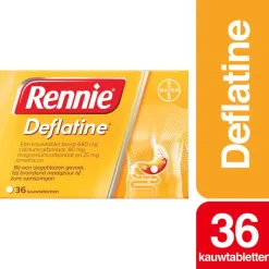 Hot Rennie Deflatine Kauwtabletten Bij Opgeblazen Gevoel Of Winderigheid 36 Stuks