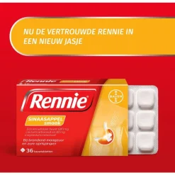 Online Rennie Sinaasappel Kauwtabletten Bij Brandend Maagzuur 36 stuks