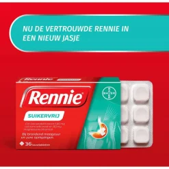 Sale Rennie Suikervrij Kauwtabletten Bij Brandend Maagzuur 36 Stuks