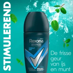 Outlet Rexona Men Advanced Protection Cobalt Dry Deodorant Roller 50 ML