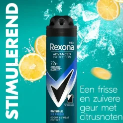 Clearance Rexona Men Advanced Protection Invisible Ice Deodorant Spray 150 ML