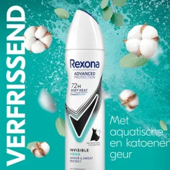 Online Rexona Woman Advanced Protection Invisible Aqua Deodorant Spray 150 ML
