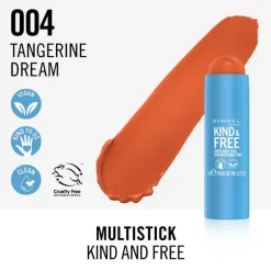 Sale Rimmel London Rimmel Kind & Free Clean Multi-Stick 004 Tangerine Dream