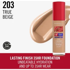 Rimmel London Rimmel Lasting Finish 35Hr Foundation 203 True Beige