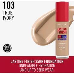Outlet Rimmel London Rimmel Lasting Finish 35Hr Foundation 103 True Ivory